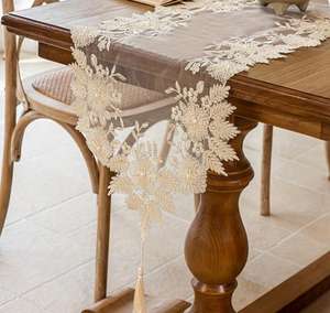 <span class=keywords><strong>Nappe</strong></span> de table en tissu européen Yongho, dentelle brodée, <span class=keywords><strong>nappe</strong></span> de table perlée, bande décorative, banquet de mariage, <span class=keywords><strong>nappe</strong></span> de table pour la maison - Product Image 3