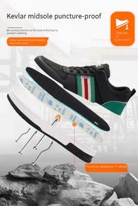 Nouvelles <span class=keywords><strong>chaussures</strong></span> <span class=keywords><strong>de</strong></span> sécurité pour hommes, résistantes aux perforations, confortables, résistantes aux chocs, antidérapantes, avec embout en acier, bottes <span class=keywords><strong>de</strong></span> travail pour chantier - Product Image 5