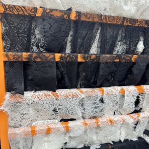 Erkoumi 3,7 pulgadas <span class=keywords><strong>de</strong></span> ancho Vintage tela <span class=keywords><strong>de</strong></span> encaje Floral 8 colores encaje <span class=keywords><strong>de</strong></span> pestañas ajuste <span class=keywords><strong>para</strong></span> coser decoración <span class=keywords><strong>de</strong></span> boda Vestido ornamento, - Product Image 5