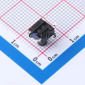 TP10721680 Tactile Switch SMD,6x6mm Switch Single Pole Single Throw Round Button 1.6N Vertical Mount - Product Image 2
