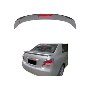 Car Parts ABS Material Rear Wing Lip Spoiler For Toyota Vios 2008 2009 2010 2011 2012 2013 With Light