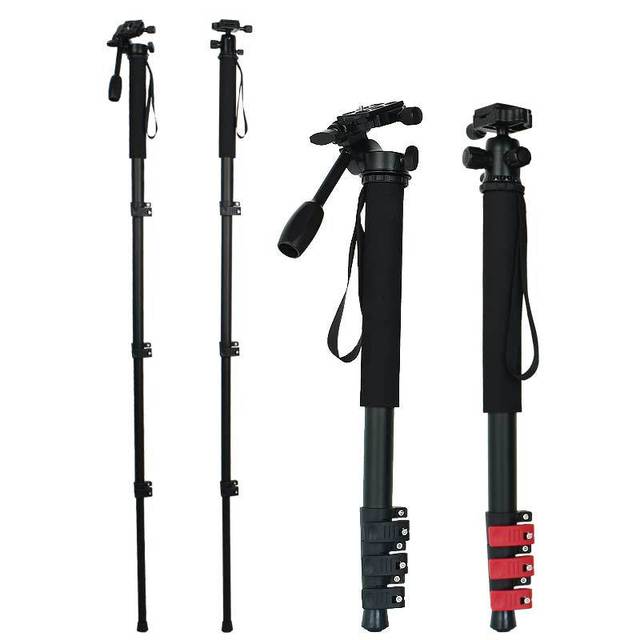 Professional Video Camera Monopod Photography Walking Stick Adjustable Ball Head for DSLR Camera Canon Nikon Sony Camcorder