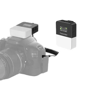 用于DSLR摄像机和摄像机的带发射器和接收器的PULUZ Vlog视频无线领夹麦克风