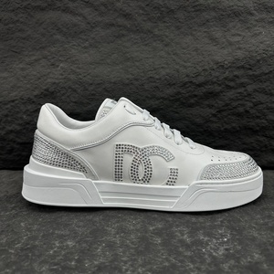 High Quality Dolcegabban Men's Casual Walking Shoes Patent Leather Skull Pattern Lace Custom Logo Luxury Fashion All Seasons - Product Image 5