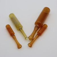 Ampoules d'injection médicale en verre ambiant plat clair 1ml 2ml 3ml 5ml bocaux durables emballés dans des cartons