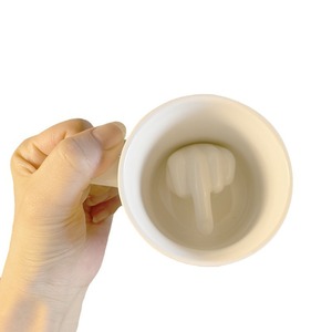 Large Capacity Creative Ceramic Water Cup Cross-Border <strong>Middle</strong> <strong>Finger</strong> Relief Shape Office Coffee <strong>Mug</strong> - Product Image 5