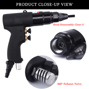 Pistola Neumática para Remaches, Grado Industrial con Sistema <span class=keywords><strong>de</strong></span> Engranajes Planetarios, para Remachado y Limpieza <span class=keywords><strong>de</strong></span> Alta Resistencia - Product Image 2