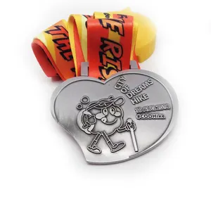 अनुकूलित जस्ता मिश्र धातु 3D धातु स्वर्ण पदक रनिंग खेल पदक Souvenior