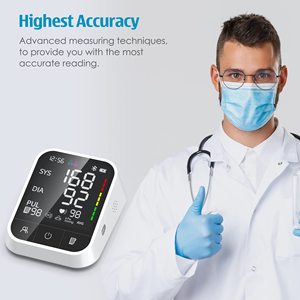 Automatic Blood Pressure Machine Cuff Sphygmomanometer <strong>Tensiometro</strong> Digital BP Monitor Bluetooth Upper Arm Blood Pressure Monitor