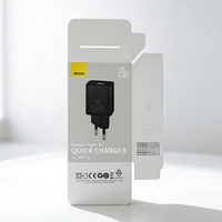 Boîte en carton personnalisée avec logo pour support de téléphone de voiture, chargeur sans fil, câble, emballage d'appareils électroniques