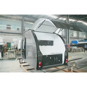 Allroad Mini Aluminium Alloy Camper Trailer Solid Rainproof Static Teardrop Caravans