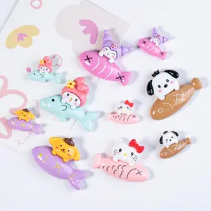 Wholesale Sanrio Resin Charm Resin Cabochon Sanrio Resin Big Sanrio For Decoration