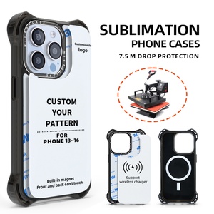 Étui de téléphone personnalisé 7,5 m anti-choc, transfert thermique, magnétique, TPU PC, sublimation 3D, étui de téléphone vierge pour iPhone 16 15 14 13 Pro Max - Product Image 1
