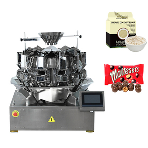 Máquina de envasado de barras de cereales y frutas secas con pesaje completamente automático, pesadora multicabezal estándar de 2.5L y 10 cabezales - Product Image 1