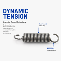 Bras de ressort de tension robuste en acier inoxydable pour essuie-glace, avec crochet robuste, pour usage en aménagement intérieur