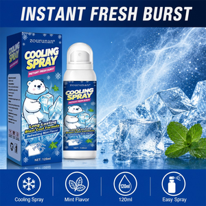 <span class=keywords><strong>Spray</strong></span> Rinfrescante per Abbigliamento Zourunan, Effetto Fresco Istantaneo al Gusto di Menta, Nebulizzazione Rinfrescante a Lunga Durata 120ml, OEM all'Ingrosso - Product Image 1