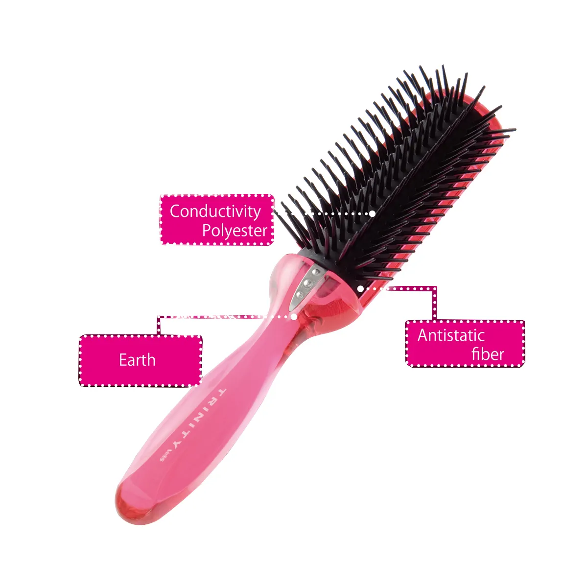 Moisturizing straightener eco friendly men private label hair brush