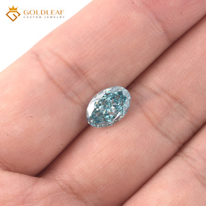 Diamante Suelto de Laboratorio Goldleafgem, 2.77CT, VS2, Corte Ovalado, Color Azul Intenso, Certificado IGI, Gran Venta - Product Image 2