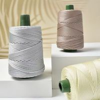 Méga Promotion Fil Cordon Macramé Crochet Teint Polyester/Nylon Haute Ténacité 250g 3mm pour Tentures Murales Sacs Chaussures Tapis