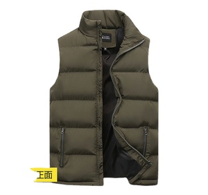 Veste sans manches en duvet pour homme, très vendue, hiver, logo personnalisé, vente en gros - Product Image 2