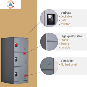 Casillero Vertical Pequeño de Una Sola Capa MECOLOR con Cerradura, 2 o 3 Compartimentos de Almacenamiento para Empleados, Hogar, Oficina, Escuela, Niños - Product Image 3