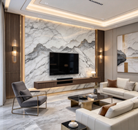 PAIA Marbre Blanc Calacatta Veiné Naturel Intemporel Unique Écologique Durable Imperméable Moderne Poli Grande Dalle Intérieur