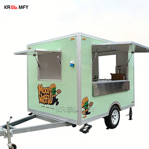 Remorque mobile de vente de hamburgers, remorque alimentaire mobile remorquable KR-R300, entièrement équipée, multifonctionnelle, pour la vente de snacks, de bonbons et de chips en extérieur - Product Image 2