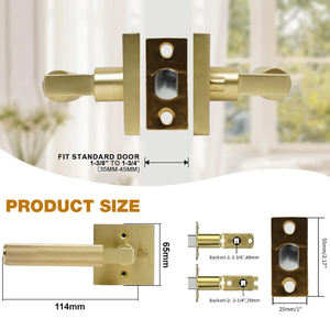 SSR 374 Viladepot Modern <b>Privacy</b> Door Handle Knurled Lever Ambidextrous Touch Control Easy Installation Apartment Use Reversible - Product Image 4