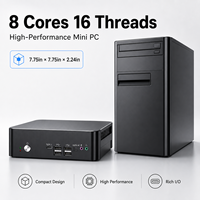 Mini PC haute performance Intel Core I9-9880H 8 cœurs 16 threads Windows 11 Pro DDR4 PCIe 3.0 M.2 SSD pour la maison et le bureau