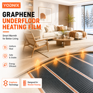 YODNIX 240V Pellicola Riscaldante in Grafene Durevole, Soluzione di Riscaldamento Elettrico a Pavimento per Uso Residenziale - Product Image 1
