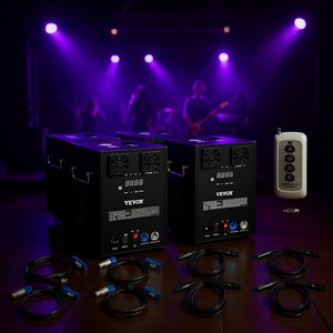 Macchina per effetti luminosi da palcoscenico Vevor 700W 4 pezzi con telecomando a LED per matrimoni e spettacoli musicali - Product Image 2
