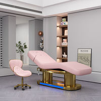 Lit de salon de beauté thermal spa professionnel thaïlandais avec 4 moteurs Tables de massage électriques et lits en métal pour chambres d'hôtels