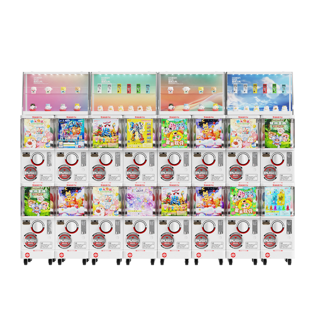 DOZIYU Plastic S Mini Cosmic Code Compact Plastic Gacha Gachapon Machine Capsule Toy Vending Machine with Display Case