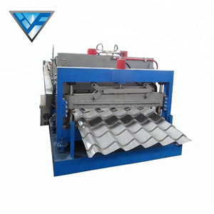 Paso del Panel de techo de <span class=keywords><strong>Metal</strong></span> de acero de color paso techo de vidrio máquina de fabricación de baldosas HF - Product Image 1