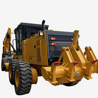 Niveleuse Caterpillar 140K/140H d'occasion avec moteur et pompe, excellentes performances, 18000 kg, 443 heures, à vendre
