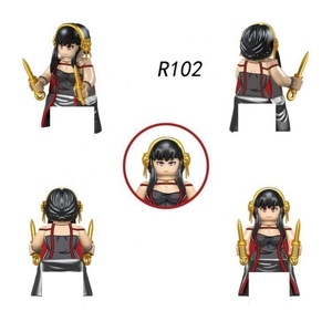 ชุดตัวต่อขนาดเล็กลายการ์ตูนอนิเมะญี่ปุ่น RZL0002 <span class=keywords><strong>spyxfamily</strong></span> ชุดตัวต่อของเล่นทางทหารสำหรับเด็ก - Product Image 4