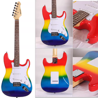 Hot Sale Products Best Price Colourful Stringed Instruments Acoustic Electric Guitar Kit 6 Strings Made in China for Beginner