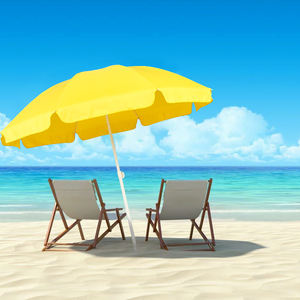 Sombrilla plegable portátil para exteriores, parasol grande de diseño personalizado, color amarillo, para patio, piscina, sol, playa, gran oferta - Product Image 3