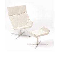Fauteuil pivotant de loisirs en tissu, style moderne et luxueux, empilable, pour salle à manger, salle de sport, bureau, hôtel