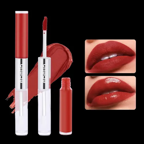 Groothandel Veganistische Matte Liquid Lipgloss Private Label Hoge Kwaliteit Dubbel Uiteinde Glanzende Lipgloss