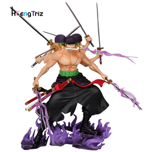 Roronoa โมเดลโมเดล Zoro ขนาด30ซม. โมเดล PVC ชิ้นเดียวจากอะนิเมะสามหัวหกแขนมีดเก้าชิ้นไหล - Product Image 1