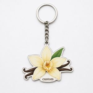Llaveros Personalizados al por Mayor con Diseño de Planta de Vainilla para Tiendas de Especias, Panaderías y Promoción de Productos Alimenticios - Product Image 3