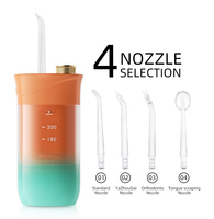Irrigateur buccal à impulsions d'eau IPX5 Hydropulseur étanche USB Rechargeable Irrigateur buccal pour orthodontiste