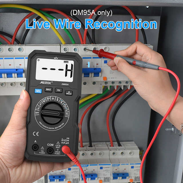 Multimeter DM95A High Precision Intelligent Small Voltage Meter with Manual Range Digital Multimeters