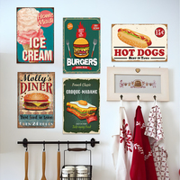 Affiches en métal personnalisées Impression de panneaux en métal Rétro Vintage Plaques en étain Vente en gros pour Bar Garage Décoration murale Plaques en métal drôles