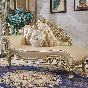 Sofa <span class=keywords><strong>Chaise</strong></span> <span class=keywords><strong>Lounge</strong></span> Gaya Victoria OEM, Furnitur <span class=keywords><strong>Lounge</strong></span> Hotel, Kayu Tradisional, Sofa Antik Berumbai Normal - Product Image 3