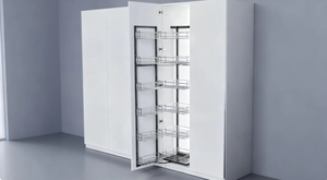 מארגן מזווה מודרני גבוה נשלף עם סגירה שקטה, סל אחסון פונקציונלי לארון מטבח, עמיד מפלדת אל-חלד וברזל, מתאים למלונות - Product Image 5