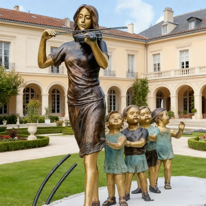 Estatuas <span class=keywords><strong>de</strong></span> bronce antiguo <span class=keywords><strong>de</strong></span> tamaño real para profesores y niños, modelos <span class=keywords><strong>de</strong></span> Metal impresos personalizados para decoración escolar, figuras <span class=keywords><strong>de</strong></span> Latón chapado pulido - Product Image 4