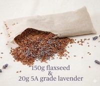 Coussin pour les yeux en lin naturel à 100 %, à la lavande, respirant, lesté, pour la méditation, cadeau pour les peaux sensibles