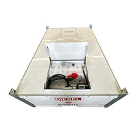 Réservoir de carburant autoportant de 1500 gallons à double paroi, station-service mobile avec pistolet de distribution automatique et jauge de niveau, en promotion en Australie